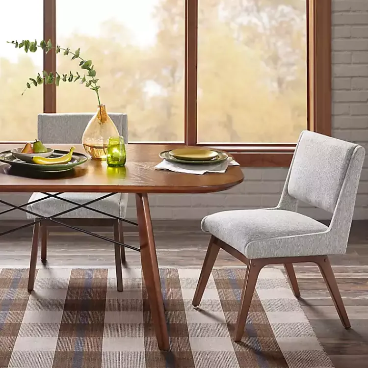 Kirklands Home Dining Chairs|Mid-Century Modern Dining Chairs, Set of 2 Gray