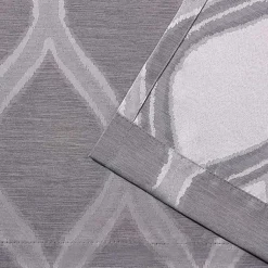 Kirklands Home Curtains & Drapes|Monte Curtain Panel Set, 84 in. Gray