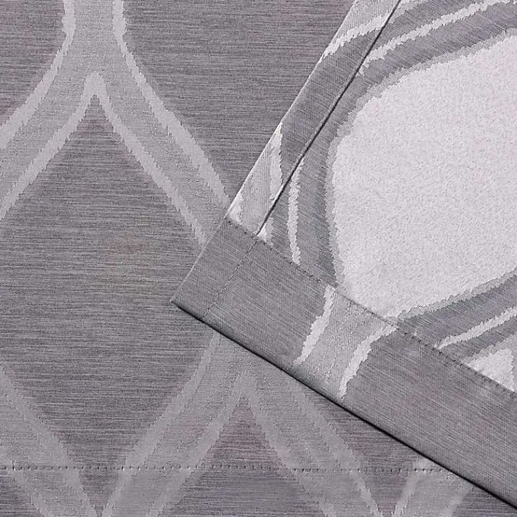 Kirklands Home Curtains & Drapes|Monte Curtain Panel Set, 84 in. Gray