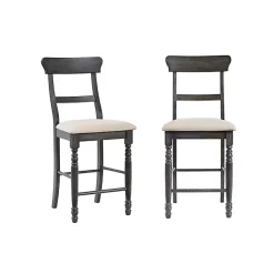 Kirklands Home Bar Stools & Counter Height Stools|Muse Counter Chairs, Set of 2 Gray