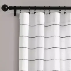 Kirklands Home Curtains & Drapes|Gray Ombre Stripe Curtain Panel Set, 84 in.