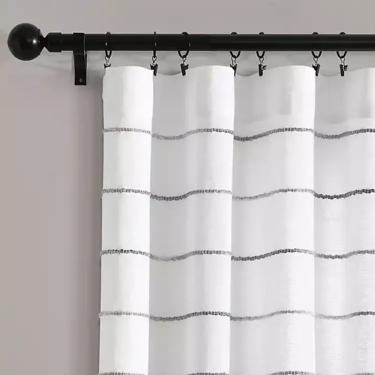 Kirklands Home Curtains & Drapes|Gray Ombre Stripe Curtain Panel Set, 84 in.