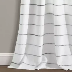 Kirklands Home Curtains & Drapes|Gray Ombre Stripe Curtain Panel Set, 84 in.