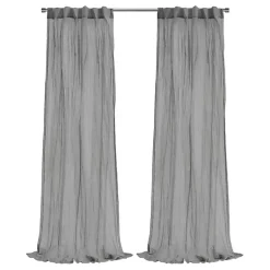 Kirklands Home Curtains & Drapes|Paloma Curtain Panel, 108 in. Gray