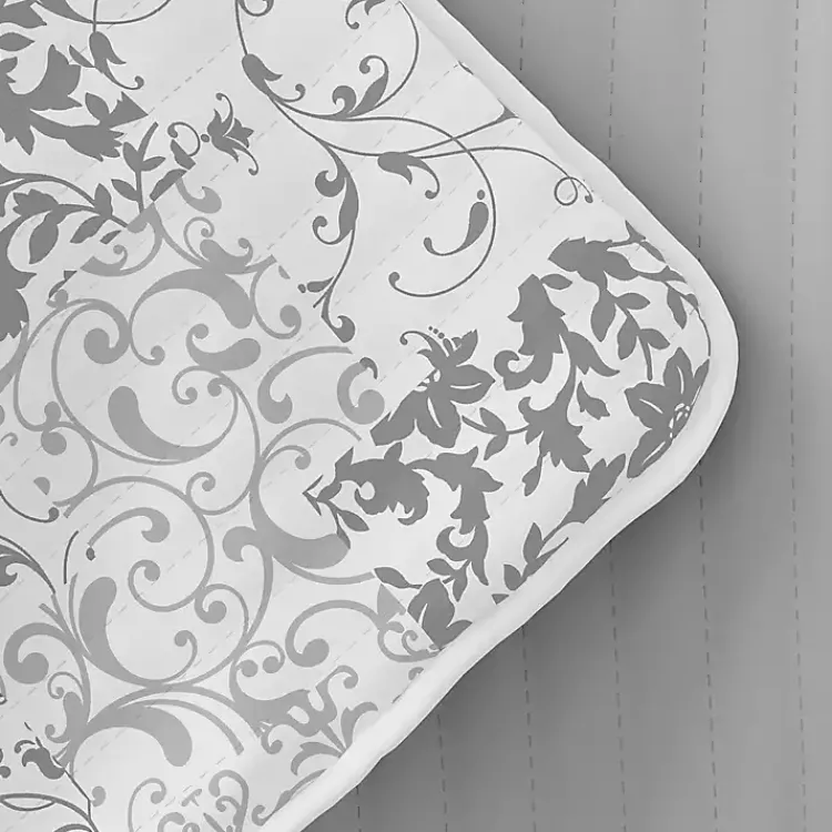 Kirklands Home Quilts|Gray Patchwork Reversible 2-pc. Twin Quilt Set