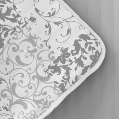 Kirklands Home Quilts|Gray Patchwork Reversible 3-pc. King Quilt Set