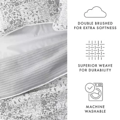 Kirklands Home Quilts|Gray Patchwork Reversible 3-pc. King Quilt Set