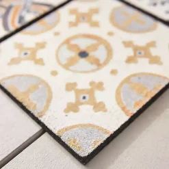 Kirklands Home Doormats|Patina Tiles Welcome Estate Doormat Gray