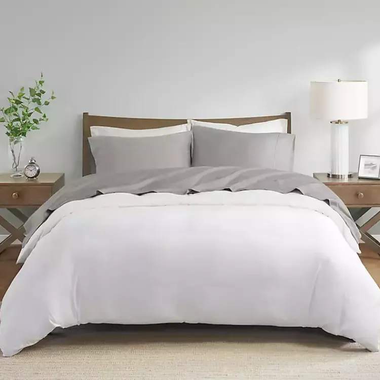 Kirklands Home Bed Sheets|Pima Cotton Sateen 4-pc. King Sheet Set Gray