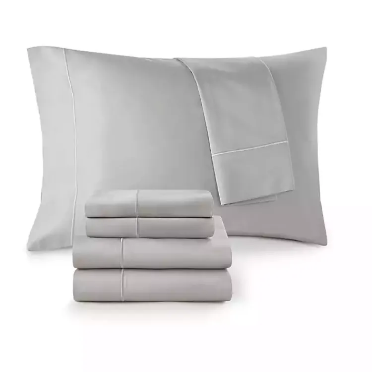 Kirklands Home Bed Sheets|Pima Cotton Sateen 4-pc. King Sheet Set Gray