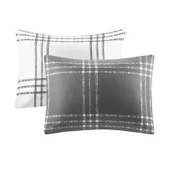 Kirklands Home Comforters|Gray Plaid Dayton 3-pc. Full/Queen Comforter Set