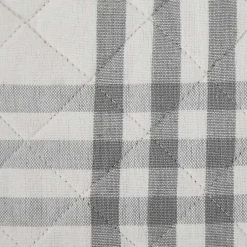 Kirklands Home Kitchen Accessories|Gray Plaid Eat Drink Enjoy 4-pc. Dish Towel Set