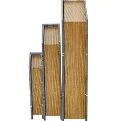 Clearance Plaid Faux Leather Book Boxes, Set of 3 Baskets & Boxes