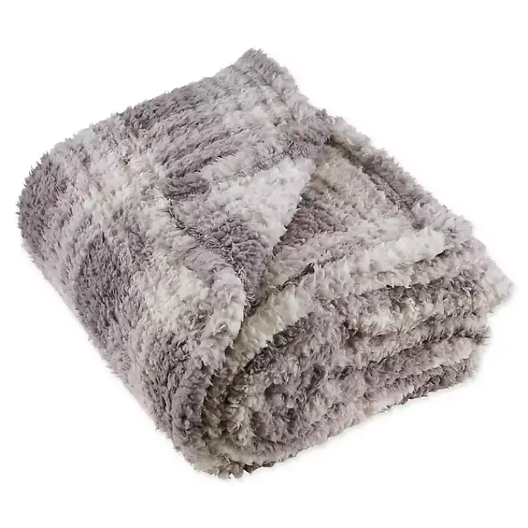 Clearance Plaid Plush Throw Blankets & Throws