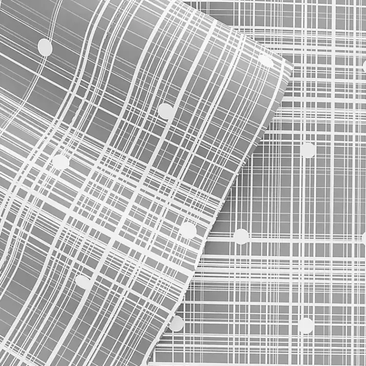 Kirklands Home Bed Sheets|Plaid Polka Dot 3-pc. Twin Sheet Set Gray