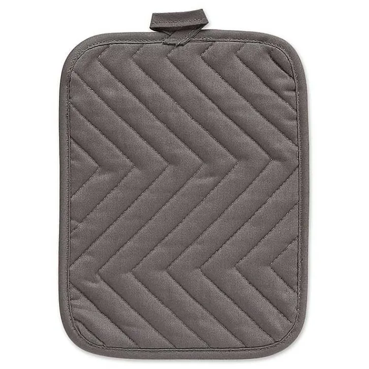 Kirklands Home Kitchen Accessories|Quilted 3-pc. Potholder Set Gray