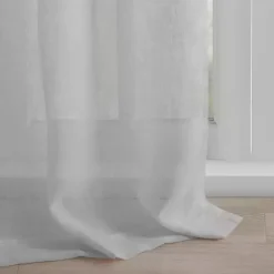 Kirklands Home Curtains & Drapes|Gray Rosette Tab Top Curtain Panel, 84 in. Grayr