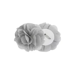 Kirklands Home Curtains & Drapes|Gray Rosette Tab Top Curtain Panel, 84 in. Grayr