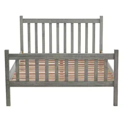 Kirklands Home Beds & Headboards|Rustic Spindleback Full Bed Frame Gray