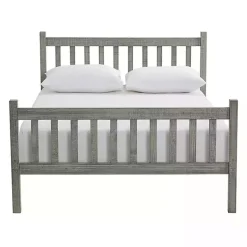 Kirklands Home Beds & Headboards|Rustic Spindleback Full Bed Frame Gray