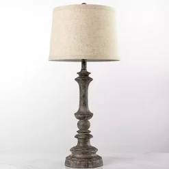 Kirklands Home Table Lamps|Savannah Spindle Table Lamp Gray