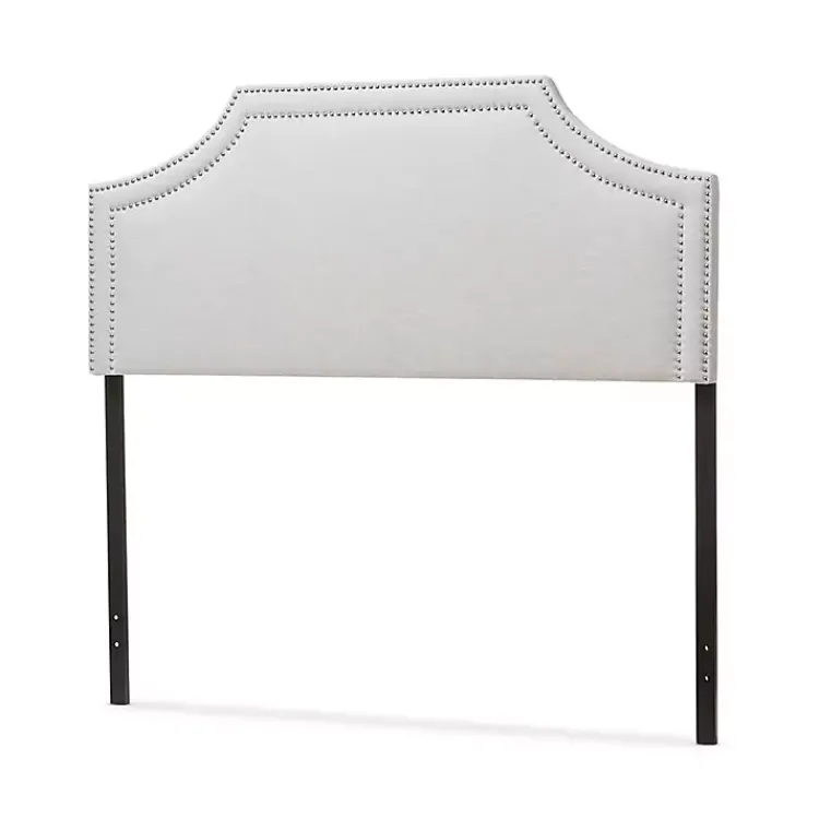 Kirklands Home Beds & Headboards|Scalloped Corner Queen Headboard Gray