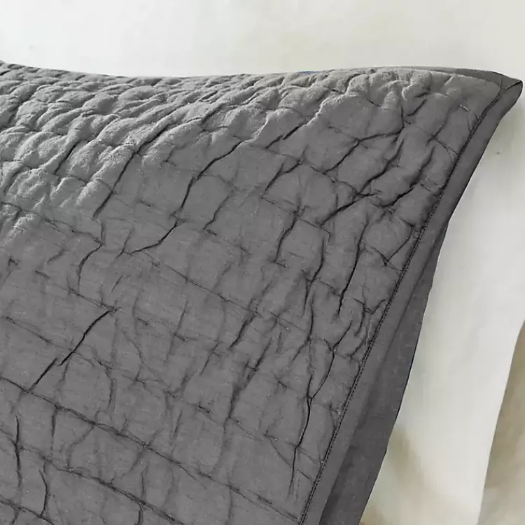 Kirklands Home Bedspreads & Coverlets|Serene Quilted 3-pc. Queen Coverlet Set Gray