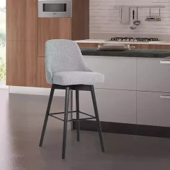 Kirklands Home Bar Stools & Counter Height Stools|Sicily Swivel Counter Stool Gray