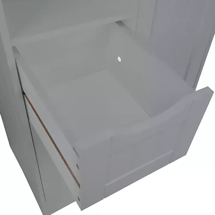 Kirklands Home Cabinets & Sideboards|Single Door 3-Drawer Cabinet Gray