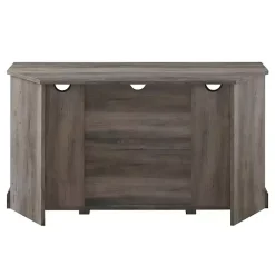 Kirklands Home Tv Stands & Media Consoles|Sliding Barn Doors Corner TV Stand Gray