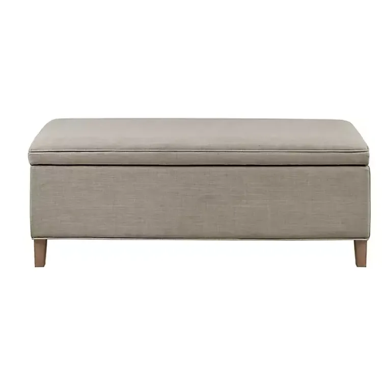 Kirklands Home Benches & Ottomans|Soft-Close Storage Bench Gray
