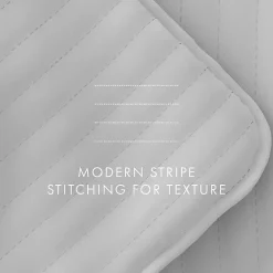 Kirklands Home Quilts|Stitched Stripes 2-pc. Twin Quilt Set Gray