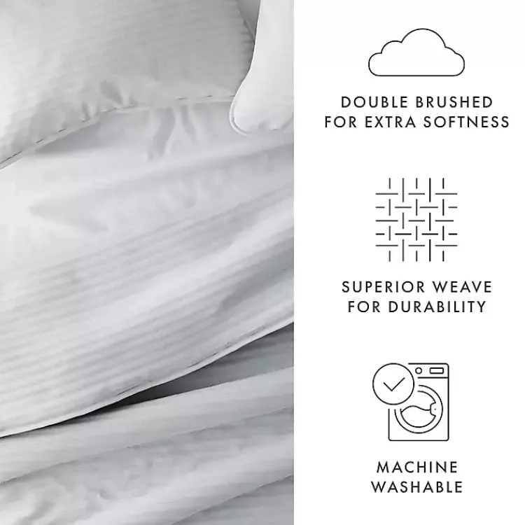 Kirklands Home Quilts|Stitched Stripes 3-pc. King Quilt Set Gray