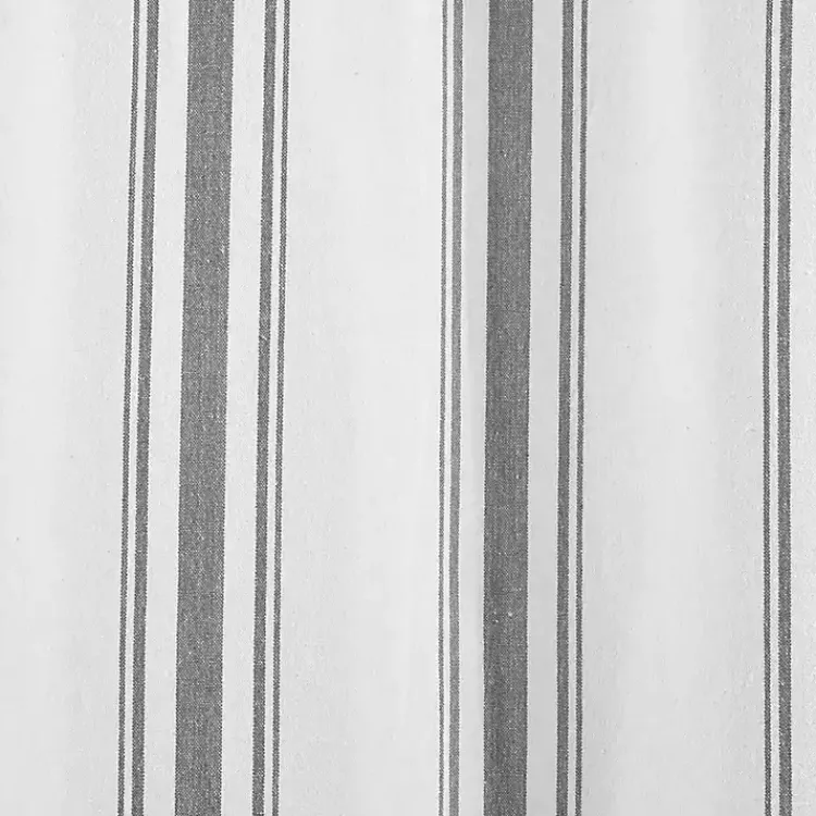 Kirklands Home Curtains & Drapes|Stripe Farmhouse Curtain Panel Set, 95 in. Gray