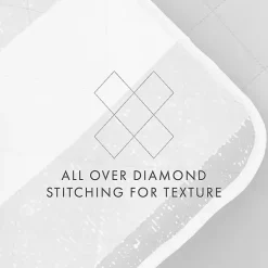 Kirklands Home Quilts|Gray Striped Reversible 2-pc. Twin Quilt Set