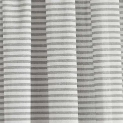 Kirklands Home Curtains & Drapes|Gray Striped Tassel Curtain Panel Set, 84 in.
