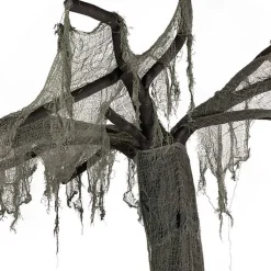 Hot Gray Tattered Spooky Tree Halloween Décor, 7.5 ft. Halloween