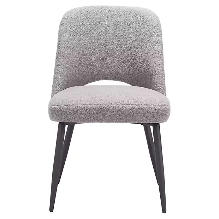 Kirklands Home Dining Chairs|Teddy Upholstered Dining Chairs, Set of 2 Gray