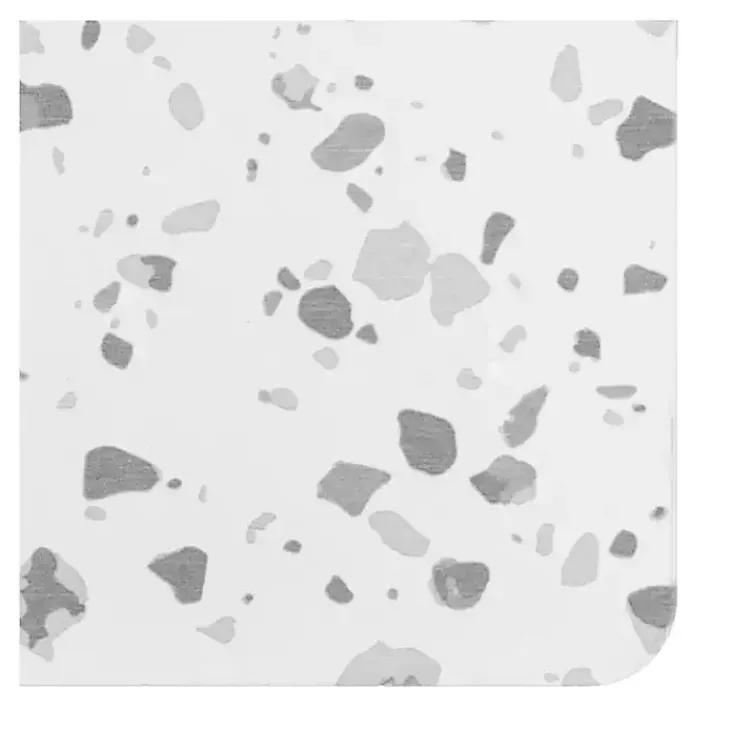 Kirklands Home Bathroom Rugs|Gray Terrazzo Stone Bath Mat