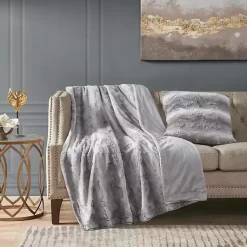 Textured Faux Fur Pillow Pillows