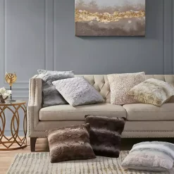 Textured Faux Fur Pillow Pillows