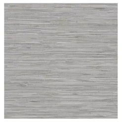 Kirklands Home Wall Murals & Wallpaper|Textured Grassweave Peel & Stick Wallpaper Gray