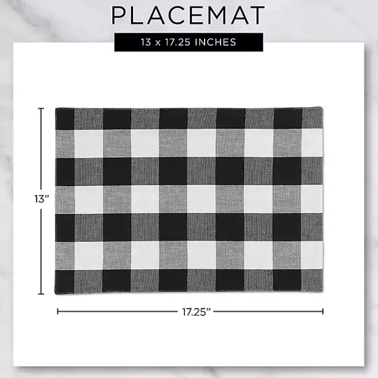 Kirklands Home Table Linens|Textured Twill Weave Placemats, Set of 6 Gray