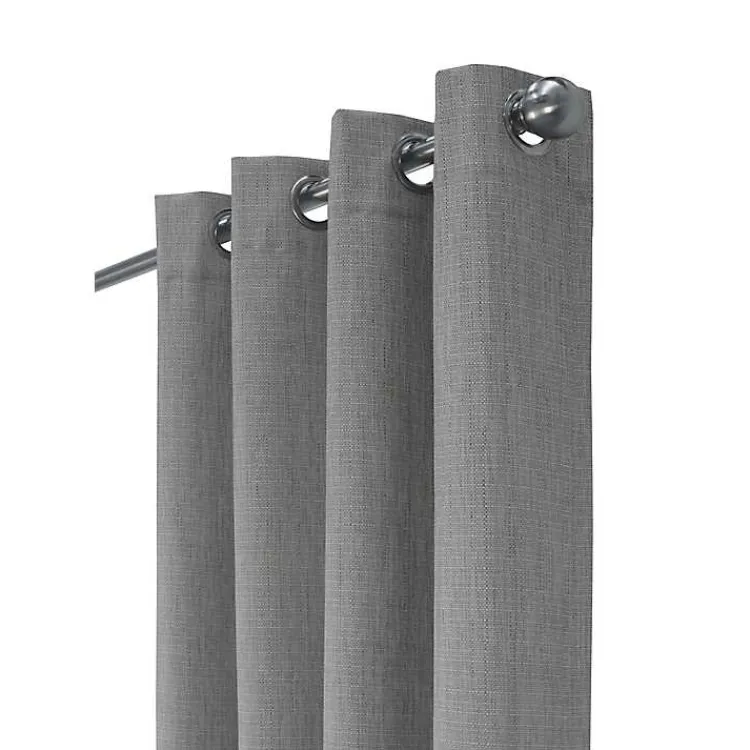 Kirklands Home Curtains & Drapes|Thatched Blackout Curtain Panel, 108 in. Gray