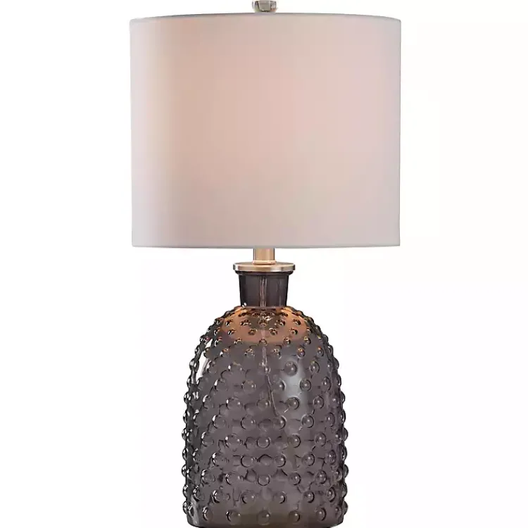 Kirklands Home Table Lamps|Tinted Glass Jar Table Lamp Gray
