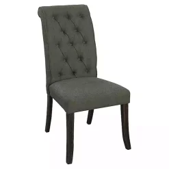 Kirklands Home Dining Chairs|Tufted Landon Dining Chairs, Set of 2 Gray