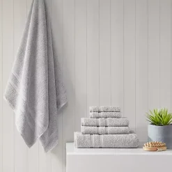 Kirklands Home Bath Towels|Turkish Cotton 6-pc. Towel Set Gray