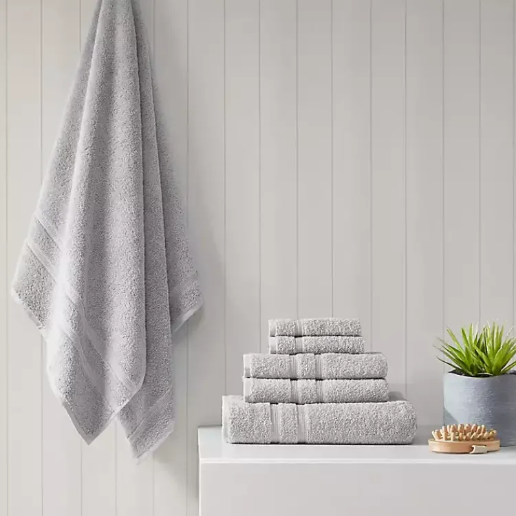Kirklands Home Bath Towels|Turkish Cotton 6-pc. Towel Set Gray