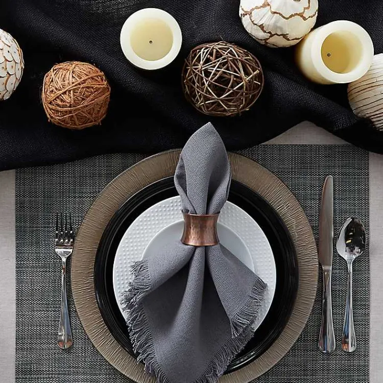 Kirklands Home Table Linens|Tweed Placemats, Set of 6 Gray