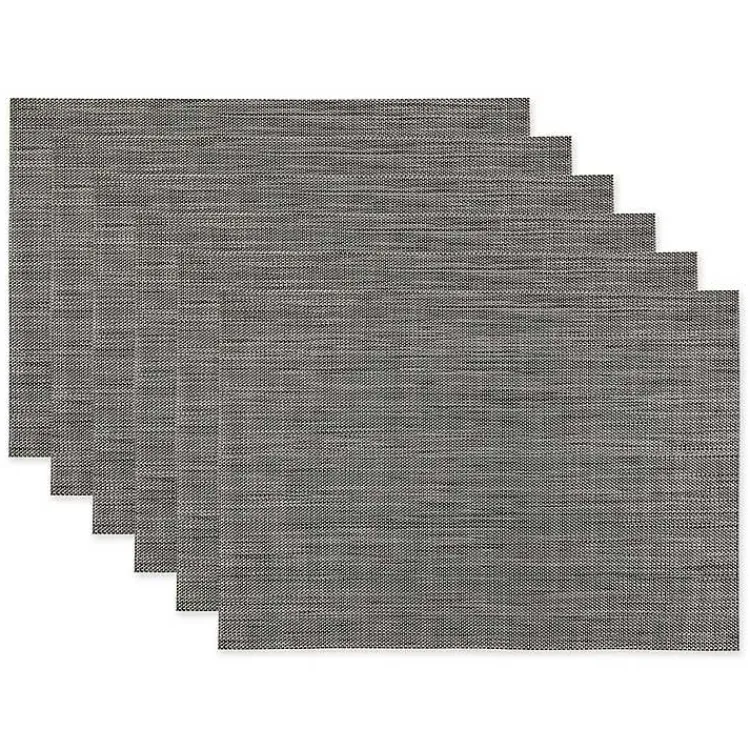 Kirklands Home Table Linens|Tweed Placemats, Set of 6 Gray
